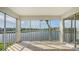 Spacious screened balcony overlooking the lake and golf course at 5218 Wedgewood Ln # 72, Sarasota, FL 34235