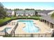 Community pool, spa, and covered patio area at 5809 Leopardstown Dr, Tampa, FL 33610