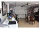 Spacious garage with washer, dryer, and ample storage at 9359 Casa Grande Ave, Englewood, FL 34224