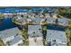Aerial view of waterfront community with luxury homes and lush landscaping at 1005 Ibis Ct, Bradenton, FL 34209