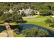 Aerial view of clubhouse and golf course at 10656 Glencorse Ter, Bradenton, FL 34211
