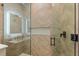Modern bathroom with walk in shower and frameless glass at 112 Maple Ave, Anna Maria, FL 34216