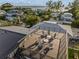 Relaxing rooftop deck with seating area at 112 Maple Ave, Anna Maria, FL 34216