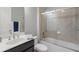 Updated bathroom with walk-in shower and modern vanity at 11550 Blackfin St, Venice, FL 34292