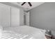 Comfortable bedroom with a queen bed and ample closet space at 11550 Blackfin St, Venice, FL 34292