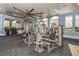 Modern community gym with strength training equipment at 11786 Sistine Ln, Venice, FL 34293
