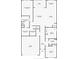 Floor plan showcasing a 2-bedroom, 2-bathroom home with garage and lanai at 11786 Sistine Ln, Venice, FL 34293