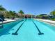 Inviting lap pool with two lanes for swimming at 11786 Sistine Ln, Venice, FL 34293