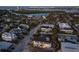 Aerial view of the house and its surroundings, highlighting the neighborhood at 150 Grant Dr, Sarasota, FL 34236