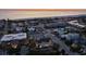 Aerial view showing the home's proximity to the beach and ocean at 150 Grant Dr, Sarasota, FL 34236