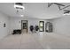 Spacious garage with epoxy flooring and ample storage at 150 Grant Dr, Sarasota, FL 34236