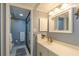 Clean bathroom with a vanity, toilet and shower at 1510 1St W Ave # 504, Bradenton, FL 34205