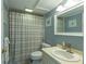 Bathroom with shower/tub combo and vanity at 1510 1St W Ave # 504, Bradenton, FL 34205
