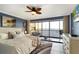 Main bedroom with water views, king bed, and built-in dresser at 1510 1St W Ave # 504, Bradenton, FL 34205