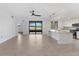 Modern kitchen featuring stainless steel appliances and granite countertops at 17825 Gawthrop Dr # 104, Bradenton, FL 34211