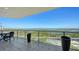 Large balcony with breathtaking water views at 1800 Benjamin Franklin Dr # A1003, Sarasota, FL 34236