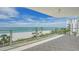 Spacious balcony overlooking the ocean and beach at 1800 Benjamin Franklin Dr # A405, Sarasota, FL 34236