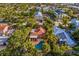 Aerial view showcasing the property's location and neighborhood at 235 Grant Dr, Sarasota, FL 34236
