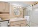 Clean bathroom with a vanity, shower, and updated fixtures at 235 Grant Dr, Sarasota, FL 34236
