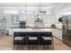 Spacious kitchen featuring a large island and stainless steel appliances at 3260 Bayou Rd, Longboat Key, FL 34228