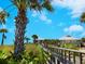 Wooden walkway to beach pavilion at 411 S Casey Key Rd, Nokomis, FL 34275