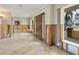 Entryway with water damage, undergoing repairs at 411 S Casey Key Rd, Nokomis, FL 34275