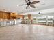 Kitchen with water views undergoing a renovation at 411 S Casey Key Rd, Nokomis, FL 34275
