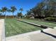 Community bocce ball courts with artificial turf at 4363 Kariba Lake Ter, Sarasota, FL 34243