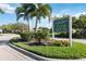 LakeRidge Falls clubhouse sign with landscaping at 4363 Kariba Lake Ter, Sarasota, FL 34243