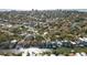 Wide aerial showcasing home's waterfront position in community at 4937 Oxford Dr, Siesta Key, FL 34242