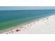Aerial view of beach with lifeguard and people at 4937 Oxford Dr, Siesta Key, FL 34242