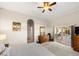 Main bedroom with pool view and sliding glass doors at 4937 Oxford Dr, Siesta Key, FL 34242