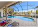 Relaxing screened pool with canal views at 4937 Oxford Dr, Siesta Key, FL 34242
