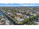 Wide view of waterfront property and surrounding area at 5164 Windward Ave, Sarasota, FL 34242