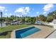 Elevated view of refreshing pool and canal at 5164 Windward Ave, Sarasota, FL 34242