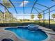 Relaxing screened pool and spa with golf course view at 7131 Sandhills Pl, Lakewood Ranch, FL 34202