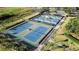 Aerial view of community tennis and pickleball courts at 9203 Winter Harbour Way, Bradenton, FL 34212