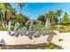 Community entrance with signage and landscaping at 988 Blvd Of The Arts # 311, Sarasota, FL 34236