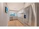 Modern kitchen with stainless steel appliances and hardwood floors at 988 Blvd Of The Arts # 311, Sarasota, FL 34236