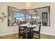 Bright breakfast nook with water views and seating for four at 1111 Socorro Dr, Punta Gorda, FL 33950