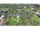 Aerial view showing house, expansive lot, and two ponds at 15125 Waterline Rd, Bradenton, FL 34212