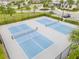 Two new pickleball courts in a community setting at 17539 Polo Trl, Bradenton, FL 34211