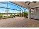 Spacious screened patio overlooking a lake at 20861 Cattail Blvd, Venice, FL 34292