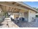 Community pool area with covered seating and restrooms at 2709 60Th Avenue N Plz # D, Bradenton, FL 34207