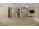Loft with carpet, ceiling fan, and media area at 3439 101St E Ave, Parrish, FL 34219