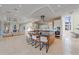 Gourmet kitchen with island, stainless steel appliances, and ample counter space at 4136 Roberts Point Cir, Sarasota, FL 34242