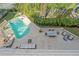 Spacious patio with pool, outdoor furniture and tranquil views at 4136 Roberts Point Cir, Sarasota, FL 34242