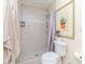 Updated bathroom with a walk-in shower and updated fixtures at 4207 Caddie E Dr # 202, Bradenton, FL 34203