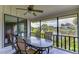 Relaxing patio with lake view and outdoor seating at 5369 Lake Arrowhead Trl # 17A, Sarasota, FL 34231
