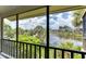 Enjoy scenic lake views from this screened balcony at 5369 Lake Arrowhead Trl # 17A, Sarasota, FL 34231